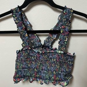 Urban Outfitters “Out From Under” Multi-Colored Crop Top Size Small